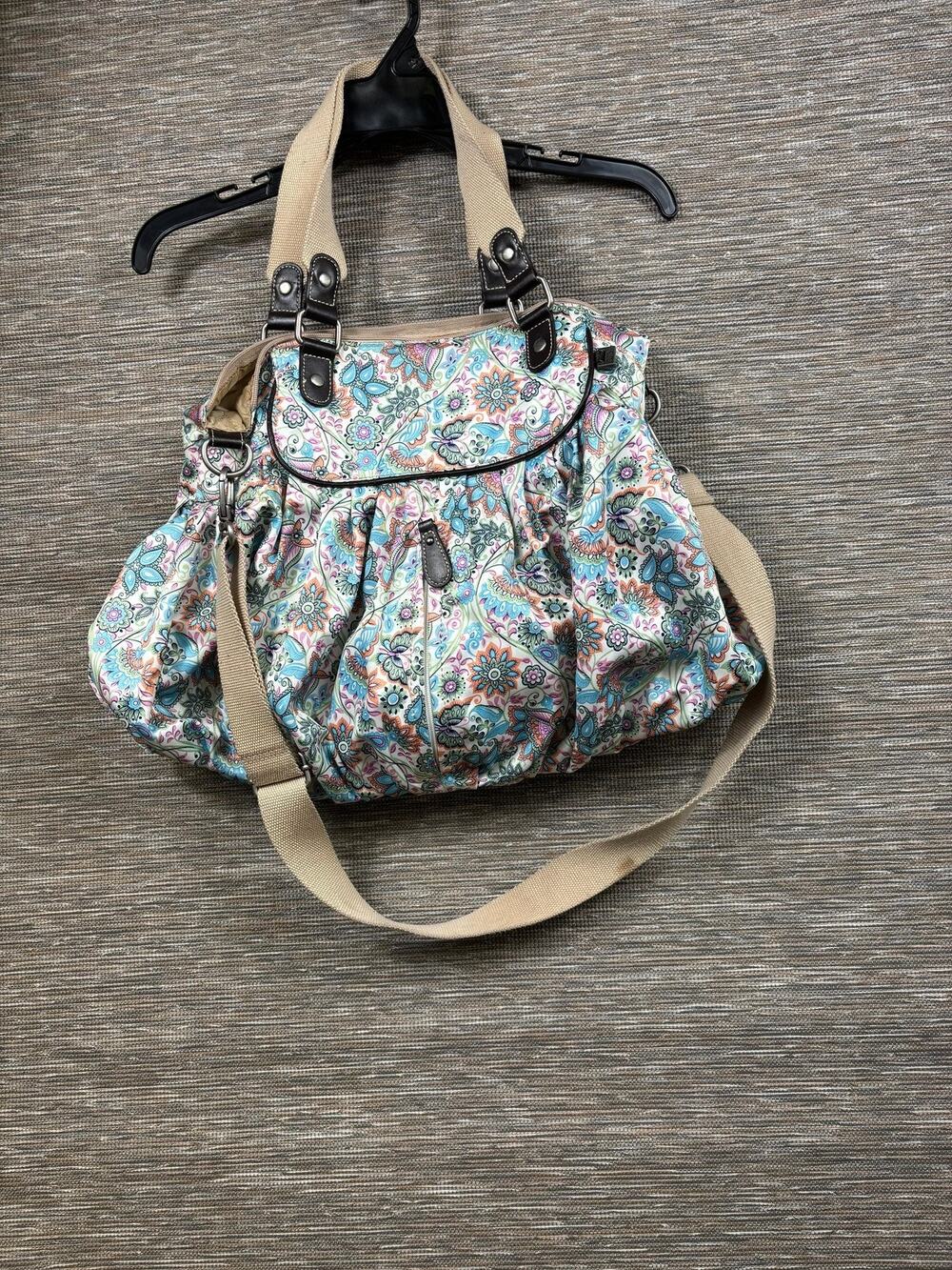 OiOi Paisley Baby Diaper Bag Large Multicolor Water Resistant Tote Baby Girl